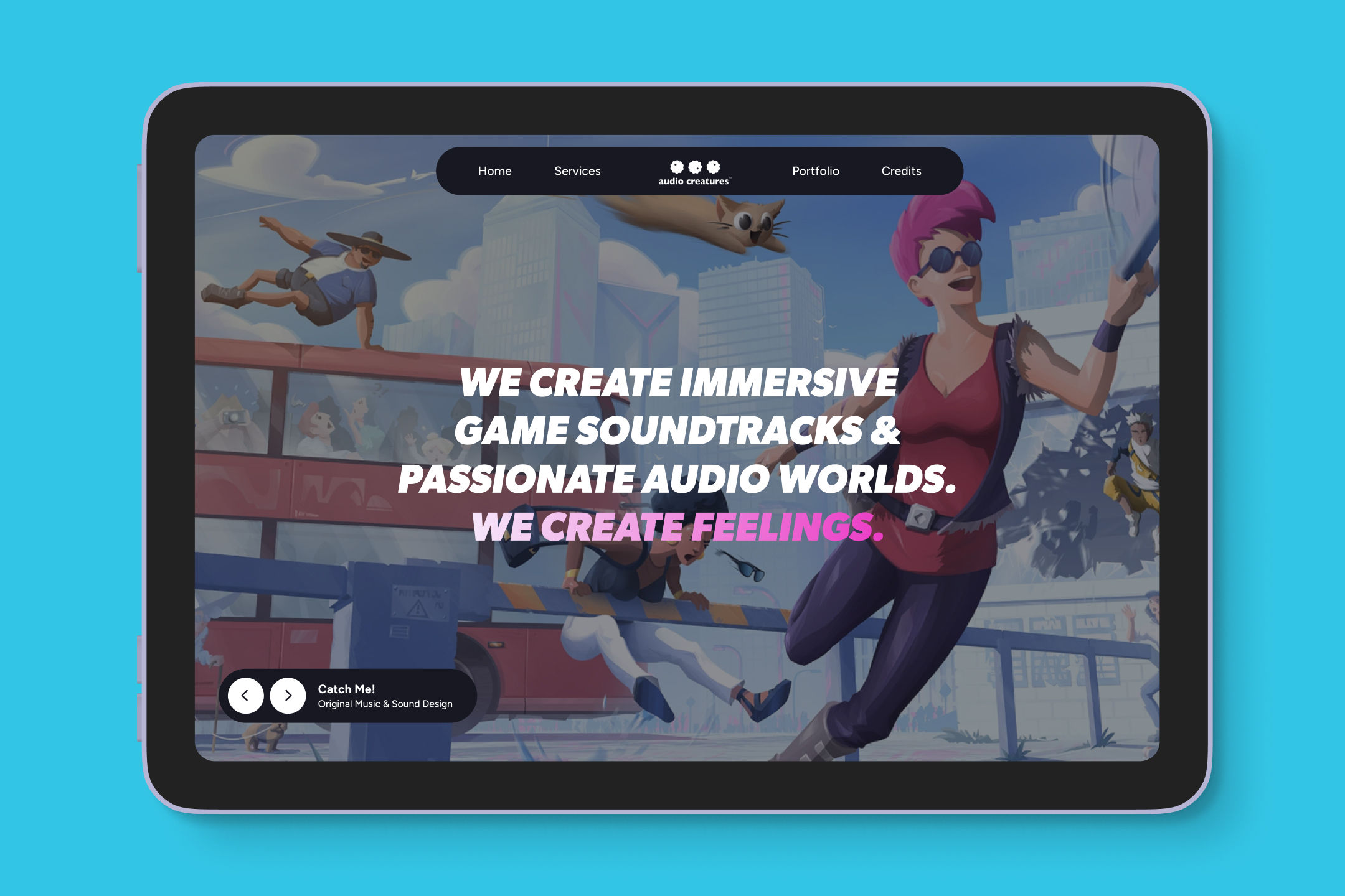 Web Design for Sound Design Studio & Agency