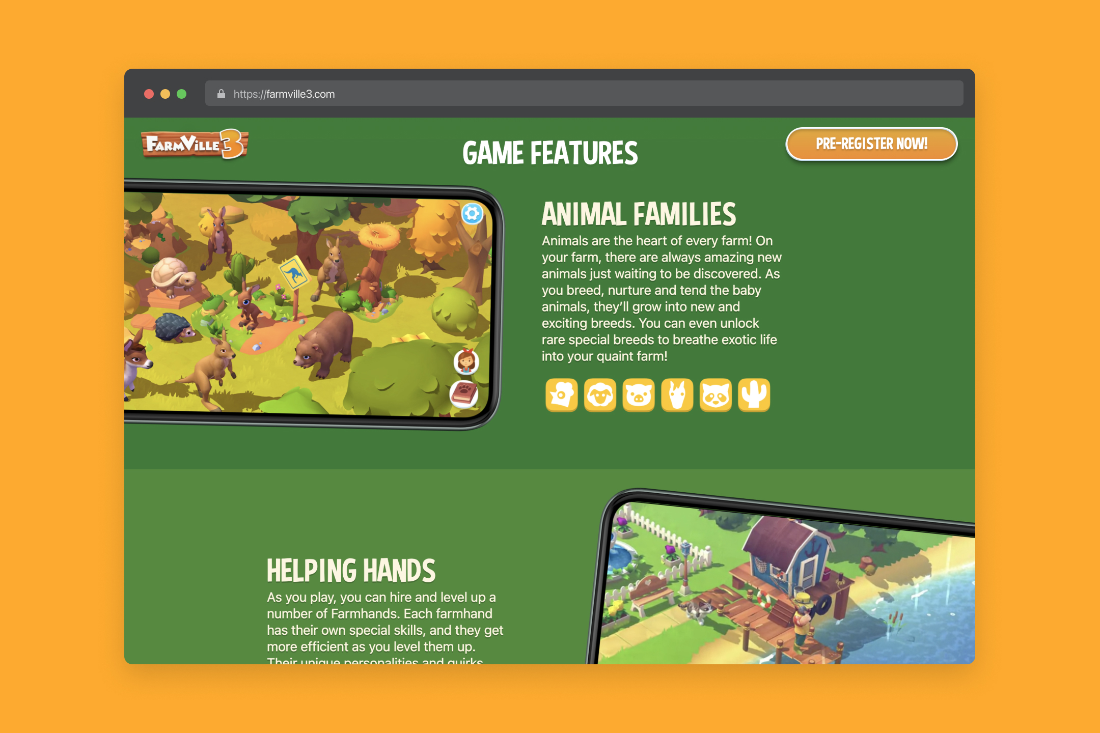 FarmVille Feature Screenshots