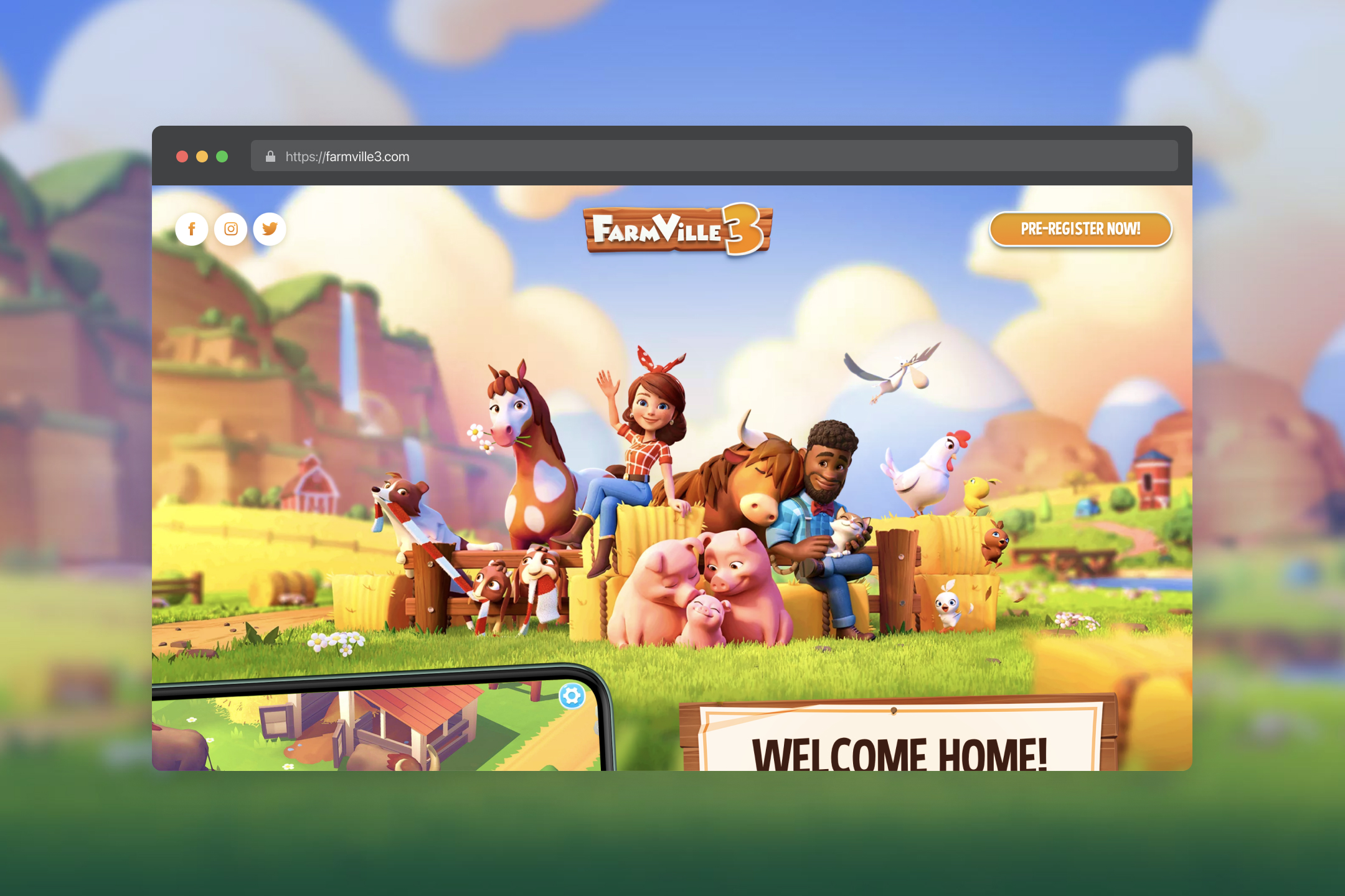 Website for the New Edition of Zynga’s Hit Game.