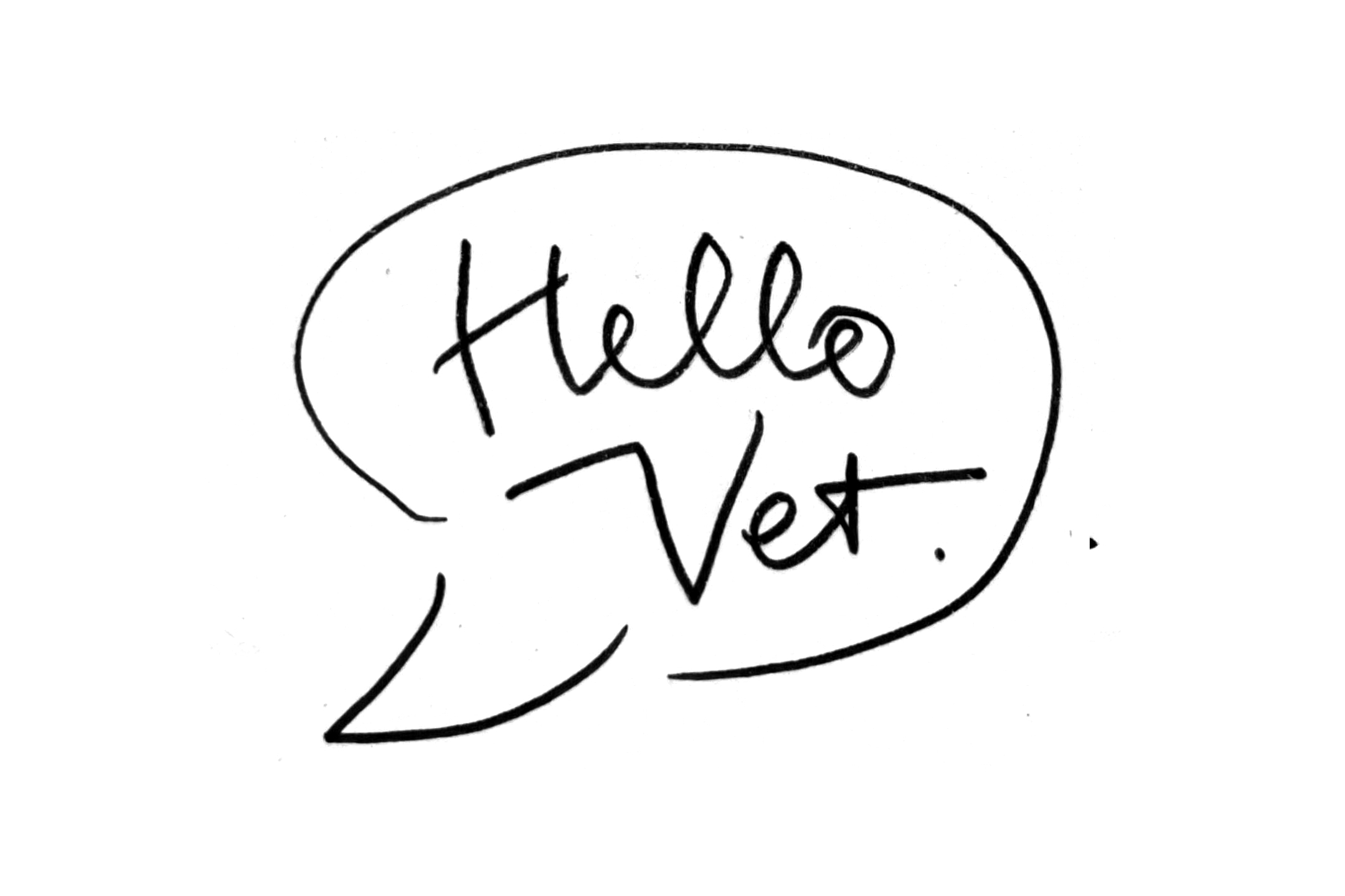 Hello vet logo animation