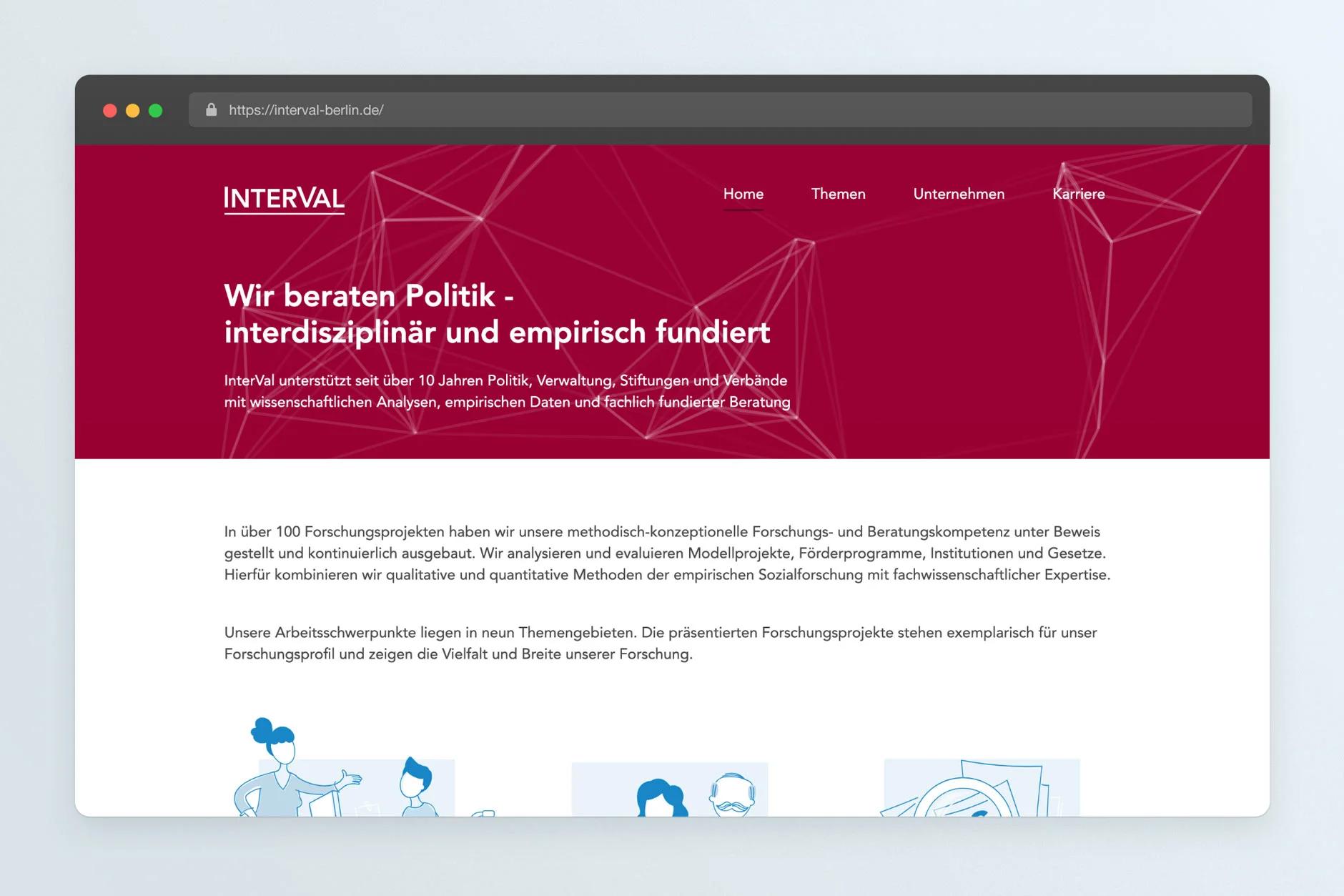 Interval Homepage after Redesign